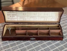 Antique Clev-Dent Wooden Dental Bur Wood Box Early 1900s Cleveland Dental Mfg Co picture
