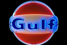 US STOCK Gulf Gasoline Motor Oil Gas 24
