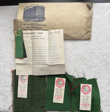 1905 Leadville CO Elks Opera House Stage Carpet Samples Letters Antique picture