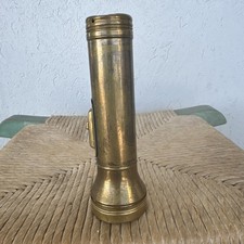 Vintage Cub Scout Brass Flashlight NON WORKING Made in USA 5 1/2