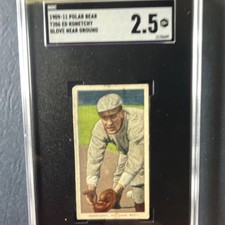 1909-11 Polar Bear Ed Konetchy Glove Near Ground Tobacco Card SGC 2.5 picture