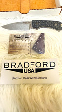 Bradford USA Fixed Blade Knife Drop Point Stainless W/ Kydex Sheath Full Tang  picture