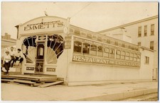 RPPC: 'Emmett's Always Open Diner,' Waterloo, NY,  Railroad Car Design, Ca.1912 picture