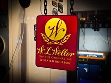 W L Weller Hanging LED Light Box Sign USB Powered Bourbon Bar Decor picture