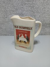 Old Bushmills Whiskey Water Jug Cream A Delightful Spirit Ceramic Pub Bar Spirit picture