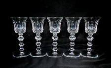 Waterford Crystal Royal Tara 5 Cordial Goblets Early Thick‑Cut 5.25