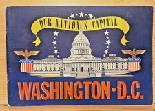 Vintage 1942 Our Nation's Capital Washington DC Souvenir Booklet WWII Diary Log picture