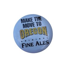 Oregon Fine Ales Make The Move To Oregon Collectible Pin Vintage picture