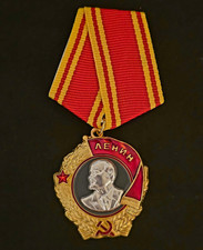 Russia Soviet Union Order of Lenin Medal USSR CCCP 925 Pure Silver Portrait Rare picture