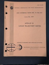 NASA Apollo 15 Lunar Trajectory Notes 1971 MSC Internal Mission Planning picture