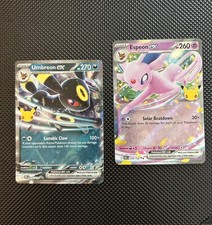 Umbreon ex + Espeon ex Bundle ME:30th Celebration NM 092/128 + 070/128 picture