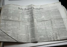  1860 National Intelligencer Newspaper Pony Express Overland Mail Civil War picture