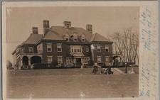 1908 Pittsburgh Pennsylvania Mansion RPPC Real Photo Postcard Posted Original picture