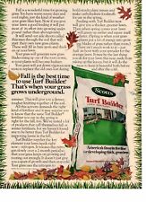 Vtg Print Ad 1978 Scotts Turf Builder Lawn Care Fertilizer Fall Leaves 1 picture