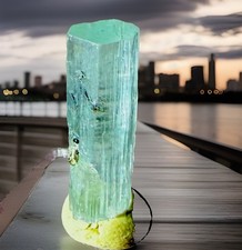 Brilliant Raw Aquamarine Crystal Natural Gemstone Grade Rough Specimen picture