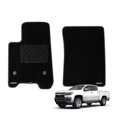 2Pc Front Carpet Floor Mats for Chevrolet Colorado Crew Cab 2023-2026 0.6