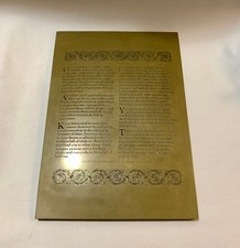 Vintage Desiderata Poem Heavy Engraved Bronze Wall Hanging Plaque 11.5