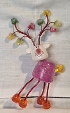 Dept 56 Goody Goody Gumdrop Reindeer Christmas Ornament Gumdrop Wire Antlers 5.5 picture
