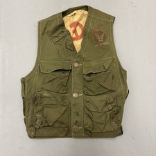 Vintage US Army Air Forces WWII Type C-1 Emergency Sustenance Vest Mens Stencil picture