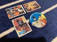 Vintage 1966 Batman Trading Cards & Membership Pinback Memorabilia DC Comics picture