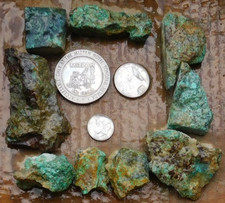 Turquoise rough 1/2 lb high grade natural hard Blue Silver #2 , Tonopah NV Lot A picture