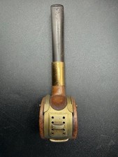 Vintage 1930s Bowers Whistle Or Drum Covered Estate Tobacco Pipe picture