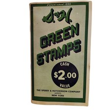 Vintage 1956 S&H Green Stamps Full Saver Book Red Owl Store La Crosse Wisconsin picture