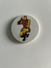 Vintage Original 1978 53mm Marvel Comics Iron-Man Rainbow Designs Badge picture
