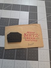 Vintage New METZ BEER Light & Lively Rubber Stamp From Colonial Knife RI USA picture