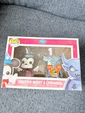 Funko Pop - 2 Pack Metallic Sorcerer Mickey & Chernabog SDCC 480 LE - New picture