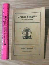 Q  RARE Vintage 1915 GRANGE SONGSTER Song Book by Albert Knapp Patrons Husbandry picture