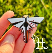 The Last of us Enamel Pin, Black Nickel, Made By Hopefire Crafts, 1.75 Inch picture
