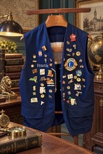 Lions Club International Pin Vest Large Walworth NY Frank USA Collector picture