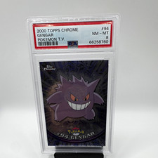 Topps Pokémon Gengar #94 2000 Topps Chrome PSA 8 Graded 66258760 picture