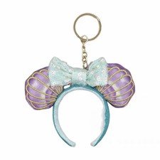 1Pcs Disney Resort Key chain Ears Headband Ariel Little Meramaid key Ring picture