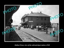 Dalhart Texas The Railroad Depot Station c1940 Large Historic Old Photo picture
