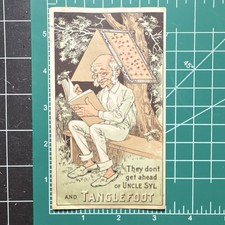 1898 Tanglefoot Sticky Fly Paper Portland ME. Victorian Trade Card picture