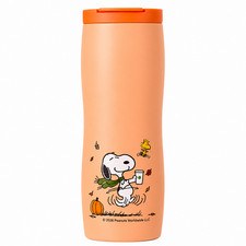 Starbucks Korea x Peanuts Snoopy Pumpkin Stainless Tumbler 473ml 16oz 2026 picture