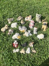 Lot of 20+ Vintage Stone Critters/Other Figurines USA Mostly Cats 🐈 picture