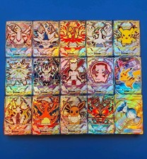 Custom Fan Art Homage Textured Tcg Mobile Foil Card Set Of 15 Pikachu Charizard  picture