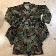 VTG US Army Woodland BDU Lot Ranger Captain/LT Park 2nd Infantry Korea Large M-S picture