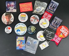 Vintage Pinback Buttons & More Lot x19 Mixed McDonalds Budlight Wild West Batman picture