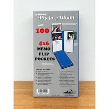Pioneer Le Memo Black Photo Album 100 4x6 Memo Flip Pockets NEW Sealed Vintage picture