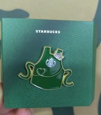 Starbucks Green Apron Crown & heart Enamel Pin Badge Collectible Lapel Pin Gift picture