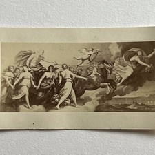 Antique CDV Filler Photograph Dawn The Aurora Guido Reni Mythology picture