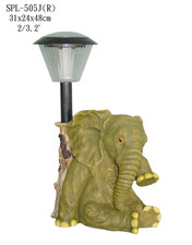 Baby Elephant  Garden Art lamp - Unique Design - One of Kind picture