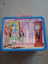 Vintage 1974 Inch High Private Eye Goober Ghost Chasers Metal Lunch Box Thermos picture