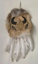 Native American Chiefs Buffalo Dance Shield Rawhide Buckskin Northern Plains picture