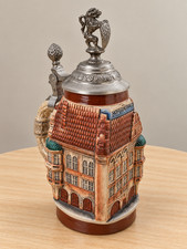 Hofbräuhaus Munich Architectural Beer Stein Pewter Lid Limited Edition picture