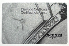 Longines Elegant Collection Diamond Certificate L4.809.4.87.6 OEM Authentic picture